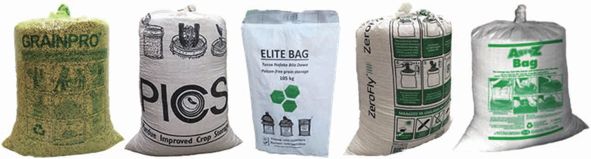 food storage hermetic bags in Kenya; Grain Pro, PICS, Elite Bag, Zero Fly and Agro Z bags